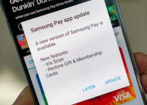 تحديث جديد لتطبيق Samsung Pay  بخاصية التعرف على قزحية العين