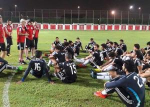 المنتخب الوطني لكرة القدم يختتم تدريباته استعدادا لمواجهة تشاد غدا