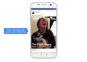 تطبيق الفيسبوك سيشغل قريبا الفيديوهات بشكل تلقائي مع الصوت