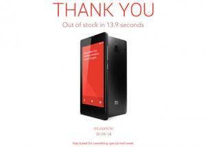 Xiaomi تبيع 60 آلف وحدة من الهاتف Redmi