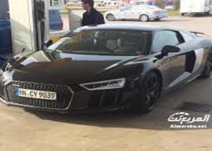 اودي R8 2016 الجديدة تظهر بشكل مفاجئ في مدينة أنجلهوم بالسويد
