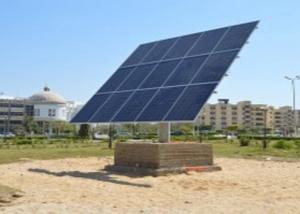 افتتاح اول مشروع لانتاج الطاقة الشمسية بجامعة الفيوم  