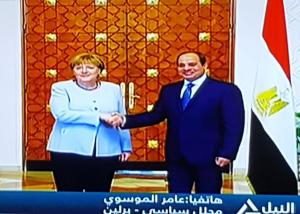 ميركل : بداية لمرحلة جديدة من التعاون والتنمية الاقتصادية والتكنولوجية والتنسيق الأمني بين القاهرة وبرلين