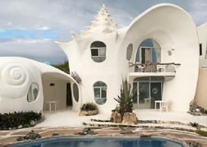 تكنولوجيا البناء : منزل رائع على شكل صدفة في المكسيك